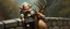 Placeholder: a blonde fluffy gnome quickling kobold gremlin that looks like the opposite of a vampire in bunad leaning on an elk, holding his horns, all on a stone bridge, in the style of master painter