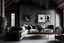 Placeholder: detail image of an livingroom. modern luxury farmhouse style. dark wood
