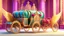 Placeholder: hyper realistic princely carriages, with glittery wings, jewels,, 5, cinema 4d, HDR, dust effect, vivid colors