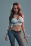 Placeholder:  isometric clean art of woman Camilla Luddington, busty hitomi tanaka,siberian ranger clothes, soft lighting, soft pastel gradients, high definition, 3d icon clay render, blender 3d