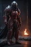 Placeholder: Death Knight. Helmet made of bleeding human flesh. full body shot. Cinematic lighting, Volumetric lighting, Epic composition, Photorealism, Very high detail, Character design, Unreal Engine, Octane render, HDR, Subsurface scattering, fantasy art,