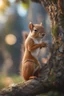 Placeholder: portrait of squirrel elf in castle tree, bokeh like f/0.8, tilt-shift lens 8k, high detail, smooth render, down-light, unreal engine, prize winning