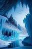 Placeholder: A frozen landscape with a giant frozen caveroof over it