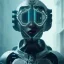 Placeholder: double exposure of a futuristic cyberpunk in an alien city by alessio albi --v 4