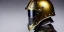 Placeholder: apocalypse, chaotic, magnificent, realistic, colorful, massive, epic, ray tracing, cinematic, 8k, HD, Ultra High Definition, photo film, film grain, hyper-detailed, old tarnished ornate rusty Hyper detailed Gold Gothic Medieval Knight helmet with glass visor covering face and matching whole body suit of armor, realistic proportions, no face, prison in background