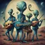 Placeholder: Bluegrass band composed of aliens.