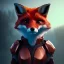 Placeholder: Armor wearing Fox, character design,ultra realistic,shiny, smooth, studio quality, octane render, Surrealism, Triadic colour scheme,ambient lighting polaroid, 100mm