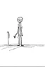 Placeholder: A lonely stickman, simple drawing