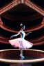 Placeholder: mocap graphic, ballerina dancing in a 3d recursive fractal stage with disco flashing lights