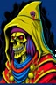 Placeholder: Skeletor in the style of "trout mask replica" by Captain Beefheart