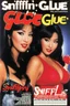 Placeholder: SNIFFIN’ GLUE magazine high res photo cover by Russ Meyers. Special oriental erotism issue nbe 541, June 2034: turn your ex boyfriend into a bimbo ; guest star : the magic of shape shifting aladin to Jasmine in three steps (three images: Aladi on the left, Jasmine on the right, partly transformed in the middle),