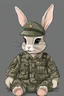 Placeholder: A pfp of a cute army bunny with army hat, camo shirt