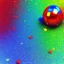 Placeholder: red, yellow, blue, primary colors, funny, goofy, abstract blob, circus, party, glitter, bokeh blur, guassian blur, tilt-shift, photograph, HD, 8k, hyper realistic, blender, 3d model, rendering