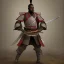 Placeholder: Guerreiro samurai afro