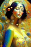 Placeholder: Behold a magnificent specimen of femininity a lady whose iridescent orbs are unparalleled in their supreme breathtaking loveliness with each individual orb a work of art possessing a unique and aweinspiring hue, multicolored patterns on her skin, styled after gustav klimt's "golden phase, " the lighting is warm and soft, with a hint of sunlight filtering through a window, emphasizing the lavish details of the painting, digital painting created using stable diffusion, with inspiration drawn from