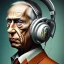 Placeholder: Picasso with headphones