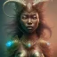 Placeholder: Sango fantasy, fantasy magic, intricate, sharp focus, illustration, highly detailed, digital painting, concept art, matte, art germ and Paul Lewin and Kehinde Wiley, masterpiece Indonesian lady head bronze tiger Asian African girl nice breast Hawaiian hair turquoise silver waves