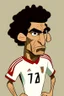 Placeholder: Muhammad Abu Jabal Egyptian soccer player ,cartoon 2d