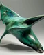 Placeholder: A bluish green water elemental manta ray painted by Auguste Rodin