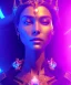 Placeholder: A portrait of a crystalised queen, atmospheric, realistic, unreal engine, cinematic lighting, octane render.