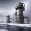 Placeholder: snowy ancient industrial landscape