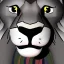 Placeholder: Lion King animation OC male lions triangular face with a shape hooked black nose tip