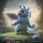 Placeholder: Mystery pokemon,Ambiance dramatique, hyperrealisme, 8k, high quality, lot of details, portrait,