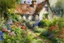 Placeholder: English cottage garden in the style of Christopher Forsey