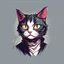 Placeholder: Cat Quickdraw Maven in Vector spiked art style