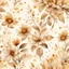 Placeholder: Hyper Realistic Beige small-watercolor-Floral-Patterns With Glowing Golden Embers On Off-White Grunge Background.