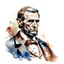 Placeholder: abraham lincoln outline icon water color