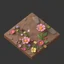 Placeholder: game 2d stylized texture surface of wildflowers