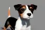 Placeholder: jack Russell terrier dog short hair black and white with small brown patch