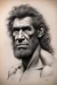Placeholder: Highest best quality resolution ancient caveman drawing etched sketch of Dean Kamen, barbarian, Neanderthal