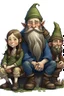 Placeholder: Gnom, Jugendlicher, langes braunes Haar, dicke Nase, Druide