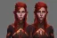 Placeholder: copper haired sorceress elven