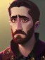 Placeholder: Portrait of a 30 year old strange gay warlock like Jake Gyllenhaal