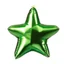 Placeholder: High resolution photograph of a inflated green star foil balloon