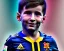 Placeholder: Lionel Messi as a baby, baby face portrait, smile, 8k resolution