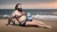 Placeholder: photography of a sicilian baywatcher burly sweat chubby 44 years old , swimwear, manly chest ,tattoo, curly hairs, long beard, sitting on a beach chairs at the beach at midnight , illuminated by bonfire, photorealistic, 8k, Canon EOS, 35mm lens, , unreal engine, greg rutkowski, loish, rhads, beeple, makoto shinkai and lois van baarle, ilya kuvshinov, rossdraws, tom bagshaw, alphonse mucha, global illumination, detailed and intricate environment