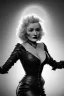 Placeholder: young Marlene Dietrich as evil queen in black leather gown, angry, busty, curvey, cleavage, unreal 5, octane render,cinema4d, dynamic lighting, dramatic lighting, 4k, redshift render, highly detailed, hyper realistic