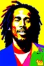 Placeholder: pop art pixels 1000 images warhol style x bob marley portrait