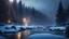 Placeholder: fir forest scenery, heavy mist,,creek,forest,christmas ,tree,fireflies,night,snow,fir tree,high-quality photograph,photorealistic, shot on Hasselblad h6d-400c, zeiss prime lens, bokeh like f/0.8, tilt-shift lens 8k, high detail, smooth render, unreal engine 5, cinema 4d, HDR, dust effect, vivid colors,night