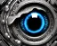 Placeholder: clock in the eye, glowing eye, mesmerizing eye, realistic, intricately detailed