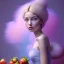 Placeholder: pixar style,realistic painting of a beautiful girl and a jar jam marmelade,volumetric blue clouds,pink sky environment and flying strawberries in background, volumetric lighting,dramatic lighting, detailed digital painting, extreme dense and fine fur, anime, ornate, colour-washed colors, elegant, small minutiae, tiny features, particulars, centered, smooth, sharp focus, renderman gofur render, 8k, uhd, detailed eyes, realistic shaded volumetric lighting,caustics,backligh