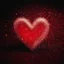 Placeholder: motion blur red glitter electric heart