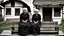 Placeholder: gloomy-looking old angry women sitting in black poor hungarian villager dress and wearing east european black head scharf on short old wooden bench in front of white old house outside in an authentic east european ,hungarian village, high detalied, professional photo, high qualit, high textures. The high-resolution image captures the essence of authenticity and realism, transporting the viewer to another time and place.