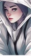 Placeholder: a close up of a person wearing a hoodie, artgerm on artstation pixiv, artgerm. anime illustration, artgerm comic, artgerm and lois van baarle, wlop | artgerm, trending artgerm, style of artgerm, extremely detailed artgerm, spider-gwen, spider - gwen