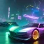 Placeholder: cyberpunk hyper car,cyberpunk 2077,center composition, ultra realistic,shiny, smooth, studio quality, octane render, Surrealism, Triadic colour scheme,glow-stick, ambient lighting,nightclub lighting, polaroid, 100mm, --ar 1:1 --v4