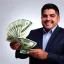 Placeholder: pedro castillo with money in the hands